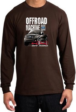 Ford Truck Long Sleeve Shirt - F-150 4X4 Offroad Machine Brown T-Shirt