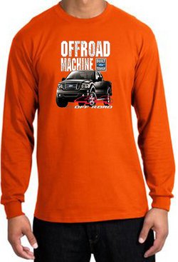 Ford Truck Long Sleeve Shirt - F-150 4X4 Offroad Machine Orange Tee