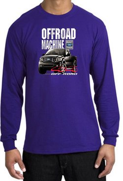Ford Truck Long Sleeve Shirt - F-150 4X4 Offroad Machine Purple Tee