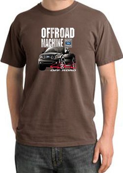 Ford Truck Pigment Dyed T-Shirt - F-150 4X4 Offroad Adult Chestnut Tee