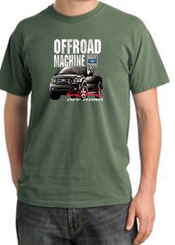 Ford Truck Pigment Dyed T-Shirt - F-150 4X4 Offroad Olive Tee