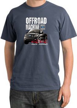 Ford Truck Pigment Dyed T-Shirt - F-150 4X4 Offroad Scotland Blue Tee