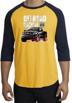 Ford Truck Raglan Shirt - F-150 4X4 Offroad Machine Gold/Navy T-Shirt