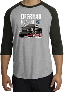 Ford Truck Raglan Shirt - F-150 4X4 Offroad Machine Heather Grey/Black
