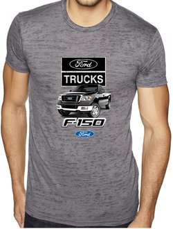 Ford Truck Shirt F-150 Mens Burnout Tee T-Shirt