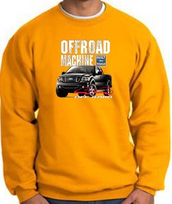 Ford Truck Sweatshirt - F-150 4X4 Offroad Machine Gold Sweat Shirt