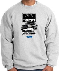 Ford Truck Sweatshirt - F-150 Truck Adult Ash Sweat Shirt