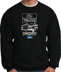 Ford Truck Sweatshirt - F-150 Truck Adult Black Sweat Shirt