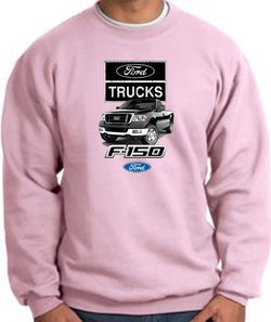 Ford Truck Sweatshirt - F-150 Truck Adult Pink Sweat Shirt