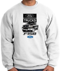 Ford Truck Sweatshirt - F-150 Truck Adult White Sweat Shirt
