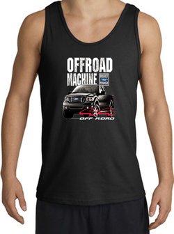 Ford Truck Tank Top - F-150 4X4 Offroad Machine Adult Black Tanktop
