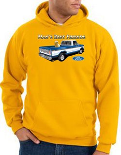 Ford Trucks Hoodie Mans Best Friend Gold Hoody