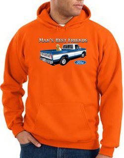Ford Trucks Hoodie Mans Best Friend Orange Hoody
