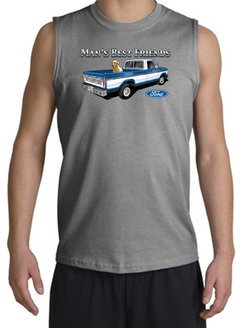 Ford Trucks Shirt Mans Best Friend Muscle Shirt Sports Grey