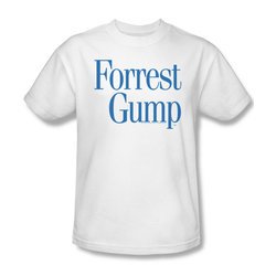 Forrest Gump Shirt Logo Adult White Tee T-Shirt