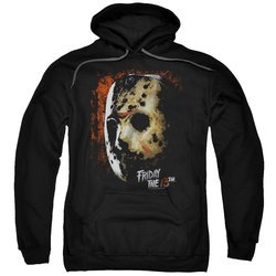 Friday the 13th Hoodie Jason Voorhees Mask Black Sweatshirt Hoody