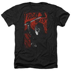 Friday the 13th Shirt Jason Lives Heather Black T-Shirt