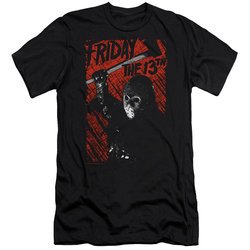 Friday the 13th Slim Fit Shirt Jason Lives Black T-Shirt