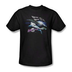 Galaxy Quest Shirt Never Surrender Adult Black Tee T-Shirt