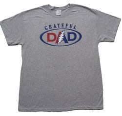 Grateful Dead Dad Shirt - Heather Grey Mens Tee T-Shirt