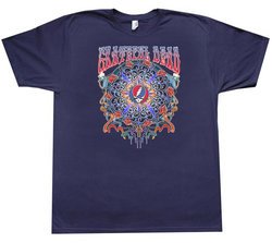 Grateful Dead T-shirt New Years Adult Navy Tee Shirt