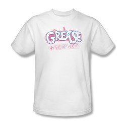 Grease Shirt Grease Is The Word Adult White Tee T-Shirt