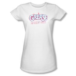 Grease Shirt Juniors Grease Is The Word White Tee T-Shirt