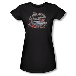 Grease Shirt Juniors Greased Lightening Black Tee T-Shirt