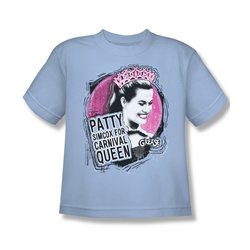 Grease Shirt Kids Carnival Queen Light Blue Youth Tee T-Shirt