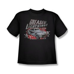 Grease Shirt Kids Greased Lightening Black Youth Tee T-Shirt