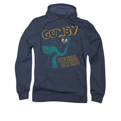 Gumby Hoodie Bend There Navy Sweatshirt Hoody