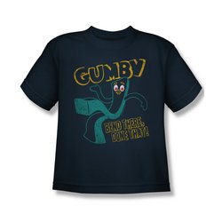 Gumby Shirt Kids Bend There Navy T-Shirt