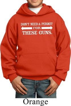 Guns Permit Kids Hoodie