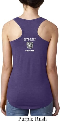 Click to get Guts and Glory Ram Logo Neck Print Ladies Ideal Tank Top