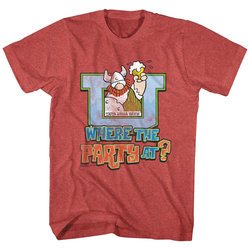 Hagar The Horrible Shirt Where The Party At? Red Heather T-Shirt