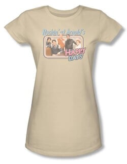Click to get Happy Days Juniors Shirt Rockin At Arnolds Cream TShirt