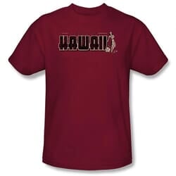 Click to get Hawaii Shirt I Swam To Hawaii Maroon Tee Tshirt