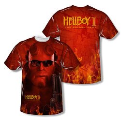 Hellboy II The Golden Army Big Red Sublimation Kids Shirt Front/Back Print