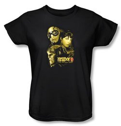 Hellboy II The Golden Army Ladies T-shirt Ungodly Creatures Black