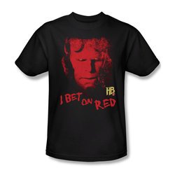 Hellboy II The Golden Army Shirt I Bet On Red Adult Black Tee T-Shirt