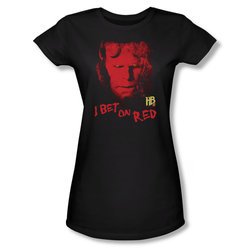 Hellboy II The Golden Army Shirt Juniors I Bet On Red Black Tee T-Shirt