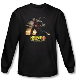 Hellboy II The Golden Army T-shirt Poster Art Black Long Sleeve Shirt