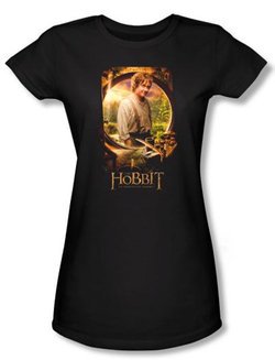 Hobbit Juniors Shirt Movie Unexpected Journey Loyalty Bilbo Poster Tee