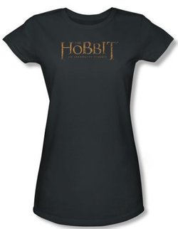 Hobbit Juniors Shirt Unexpected Journey Loyalty Logo Charcoal Tee