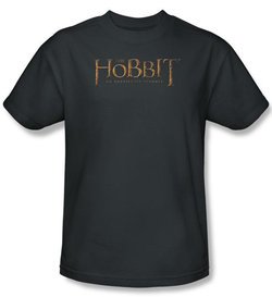 Hobbit Shirt Movie Unexpected Journey Loyalty Logo Charcoal Adult Tee