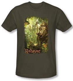 Hobbit Shirt Movie Unexpected Journey Loyalty Woods Green Slim Fit Tee