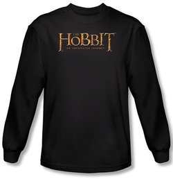 Hobbit Shirt Unexpected Journey Loyalty Logo Black Long Sleeve Tee