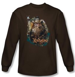 Hobbit Shirt Unexpected Journey Loyalty Radagast Brown Long Sleeve