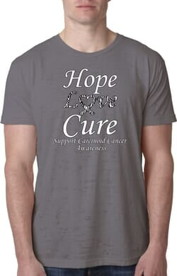 Click to get Hope Love Cure Carcinoid Cancer Burnout Shirt