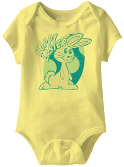 Click to get Hoppy Easter Funny Baby Romper Yellow Infant Babies Creeper